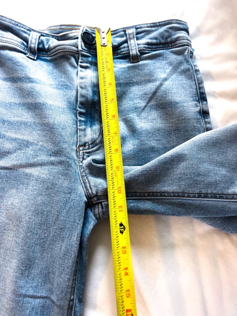 OAT New York Light Wash High Rise Wide Leg Jean for Women - Size 28 Boho - Picture 7 of 11